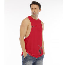 Load image into Gallery viewer, All-Over Print Men&#39;s O-neck Long Tank Top work hard play hard dragon
