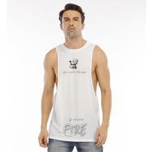 Load image into Gallery viewer, All-Over Print Men&#39;s O-neck Long Tank Top no such thing as fire below
