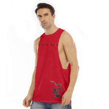 Load image into Gallery viewer, All-Over Print Men&#39;s O-neck Long Tank Top work hard play hard dragon
