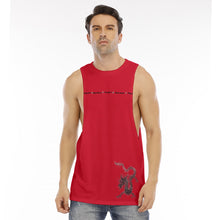 Load image into Gallery viewer, All-Over Print Men&#39;s O-neck Long Tank Top work hard play hard dragon
