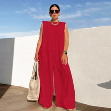 Load image into Gallery viewer, Women Casual Solid Color Wide Leg Jumpsuit
