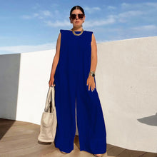 Load image into Gallery viewer, Women Casual Solid Color Wide Leg Jumpsuit
