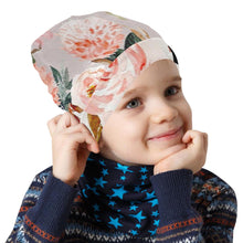 Load image into Gallery viewer, Amelia Rose flower print kids FDE2B9EA-EFB7-45ED-B638-01C189E735AE All Over Print Beanie for Kids
