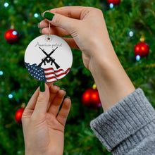 Load image into Gallery viewer, American Theme print Round Ceramic Ornaments
