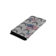Load image into Gallery viewer, American Theme print Women&#39;s Leather Wallet (Model 1611)
