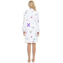 Load image into Gallery viewer, Nurse/Doctors print Long Sleeve Velour Robe
