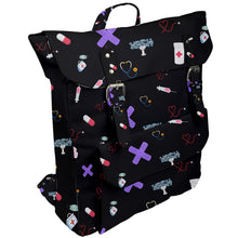 Load image into Gallery viewer, Nurse/doctors print Buckle Up Backpack
