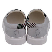 Load image into Gallery viewer, American strong print Men&#39;s Canvas Slip Ons
