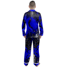 Load image into Gallery viewer, Jaxs n crown print Men&#39;s Long Sleeve Satin Pajamas Set
