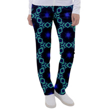 Load image into Gallery viewer, Blu/teal print Women&#39;s Casual Pants
