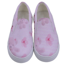 Load image into Gallery viewer, Amelia Rose bears n flowers EE581E76-C23F-4EC7-84A5-9FF76033B313 Kids&#39; Canvas Slip Ons
