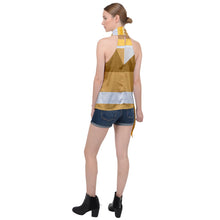 Load image into Gallery viewer, #181 women’s halter shirt E6115AEA-E959-4A59-888E-C1991860A4BF Halter Asymmetric Satin Top
