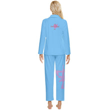 Load image into Gallery viewer, #401 cocknload D0276808-8547-4322-A563-3A44BCADA7CF Womens&#39; Long Sleeve Velvet Pocket Pajamas Set
