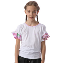 Load image into Gallery viewer, Amelia Rose print 101 ffffff Kids&#39; Cut Out Flutter Sleeves
