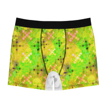 Load image into Gallery viewer, Men&#39;s Boxer Briefs lime/skull/cross print
