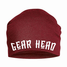 Load image into Gallery viewer, Gear head Custom Cloth Embroidery Beanie Hat - Custom Text
