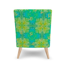 Load image into Gallery viewer, LDCC TEAL AND YELLOW CHARM designer chair
