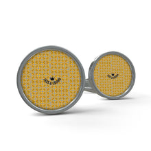 Load image into Gallery viewer, #174 JAXS N CROWN CUFF LINKS gold and gray
