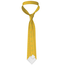 Load image into Gallery viewer, #176 JAXS N CROWN designer handmade tie gold pattern
