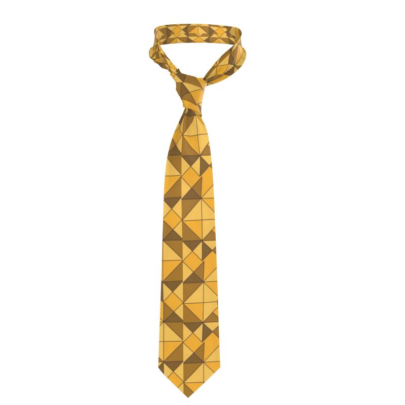 #177 JAXS N CROWN designer handmade SilkTie gold pattern