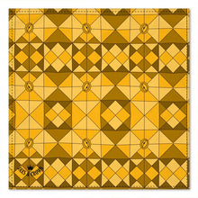 Load image into Gallery viewer, #177 JAXS N CROWN designer POCKET SQUARE gold pattern

