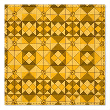 Load image into Gallery viewer, #177 JAXS N CROWN designer POCKET SQUARE gold pattern

