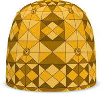 Load image into Gallery viewer, #177 JAXS N CROWN  designer BEANIE gold pattern
