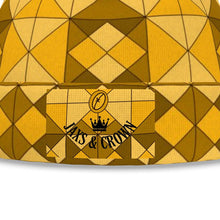 Load image into Gallery viewer, #177 JAXS N CROWN  designer BEANIE gold pattern
