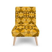 Load image into Gallery viewer, #177 LDCC designer MODERN CHAIR in gold pattern
