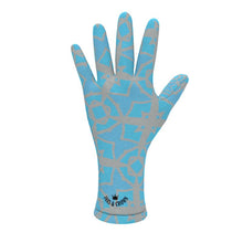 Load image into Gallery viewer, #178 JAXS N CROWN FLEECE GLOVES blue and gray
