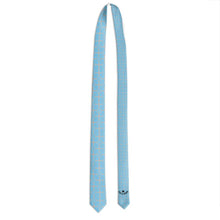 Load image into Gallery viewer, #178 JAXS N CROWN Skinny Tie in blue/gray pattern
