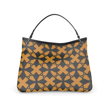 Load image into Gallery viewer, #180 LDCC designer TALBOT SLOUCH BAG in blk/gold pattern
