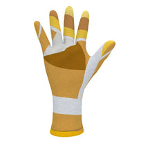 Load image into Gallery viewer, #181 JAXS N CROWN Fleece Gloves gold tones
