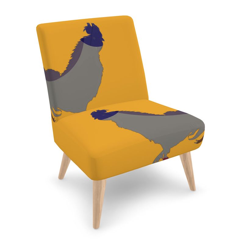 #501 cocknload modern chair rooster print