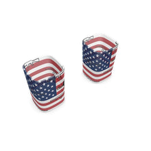 Load image into Gallery viewer, #411 cocknload sq shot glass set/2 usa print

