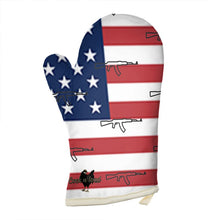 Load image into Gallery viewer, #411 cocknload oven glove USA print
