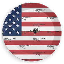 Load image into Gallery viewer, #411 cocknload party plates usa print
