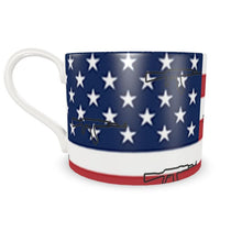 Load image into Gallery viewer, #411 cocknload cup/saucer USA print
