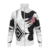 Load image into Gallery viewer, #418 cocknload men’s tracksuit jacket gun usa print
