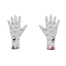 Load image into Gallery viewer, #422 cocknload fleece gloves gun/rooster print
