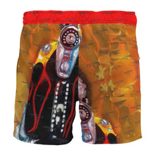Load image into Gallery viewer, #s101 cocknload Board Shorts gun/abstract motorcycle print
