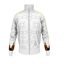Load image into Gallery viewer, #426 cocknload men’s tracksuit jacket w gun/rooster  print
