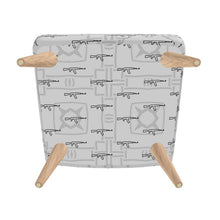 Load image into Gallery viewer, #426 cocknload modern chairs rooster/gun printt

