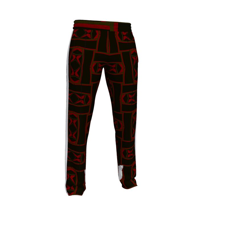 #427 cocknload men’s tracksuit trousers w/ rooster/guns