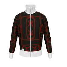 Load image into Gallery viewer, #427 cocknload men’s tracksuit jacket gun/rooster print
