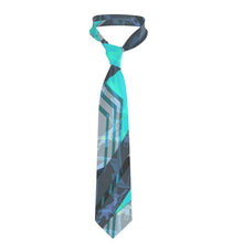 Load image into Gallery viewer, #436 cocknload men’s handmade silk tie blue abstract
