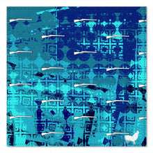 Load image into Gallery viewer, #458 cocknload Pocket Square blue pattern
