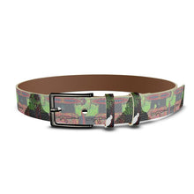 Load image into Gallery viewer, #515 Cocknload Leather Belt with rooster and gun print
