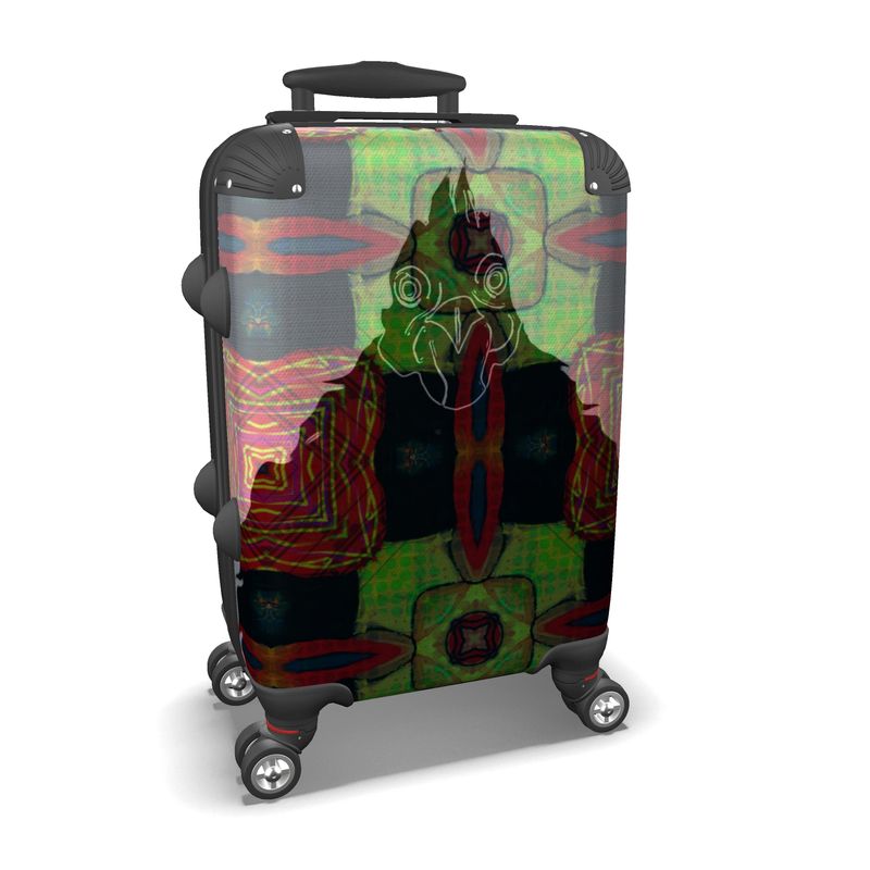 #515 Cocknload Suitcase rooster print