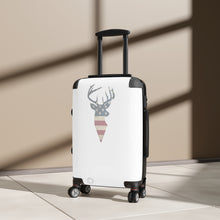 Load image into Gallery viewer, American/deer theme print Cabin Suitcase
